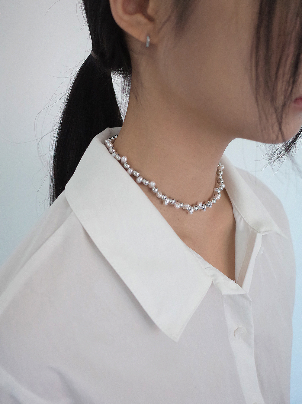pearl twist necklace